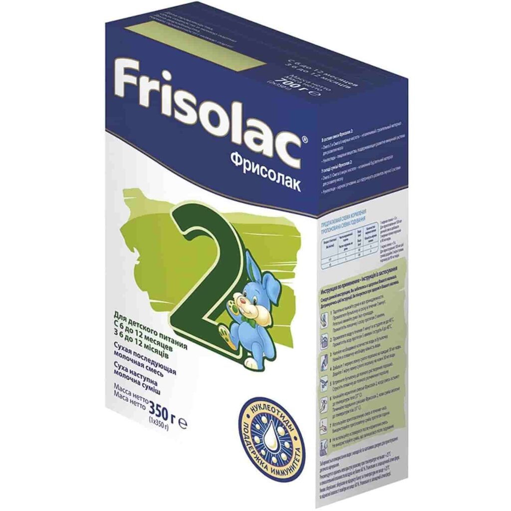 Заменитель молока Фрисо Frisolac 2 6-12 месяцев, 350 г