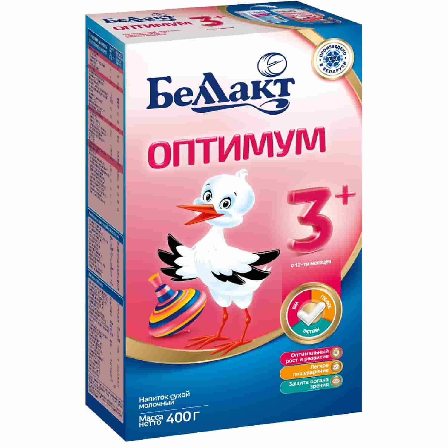 Молочная смесь Беллакт Оптимум 3 с 12 месяцев, 400 г
