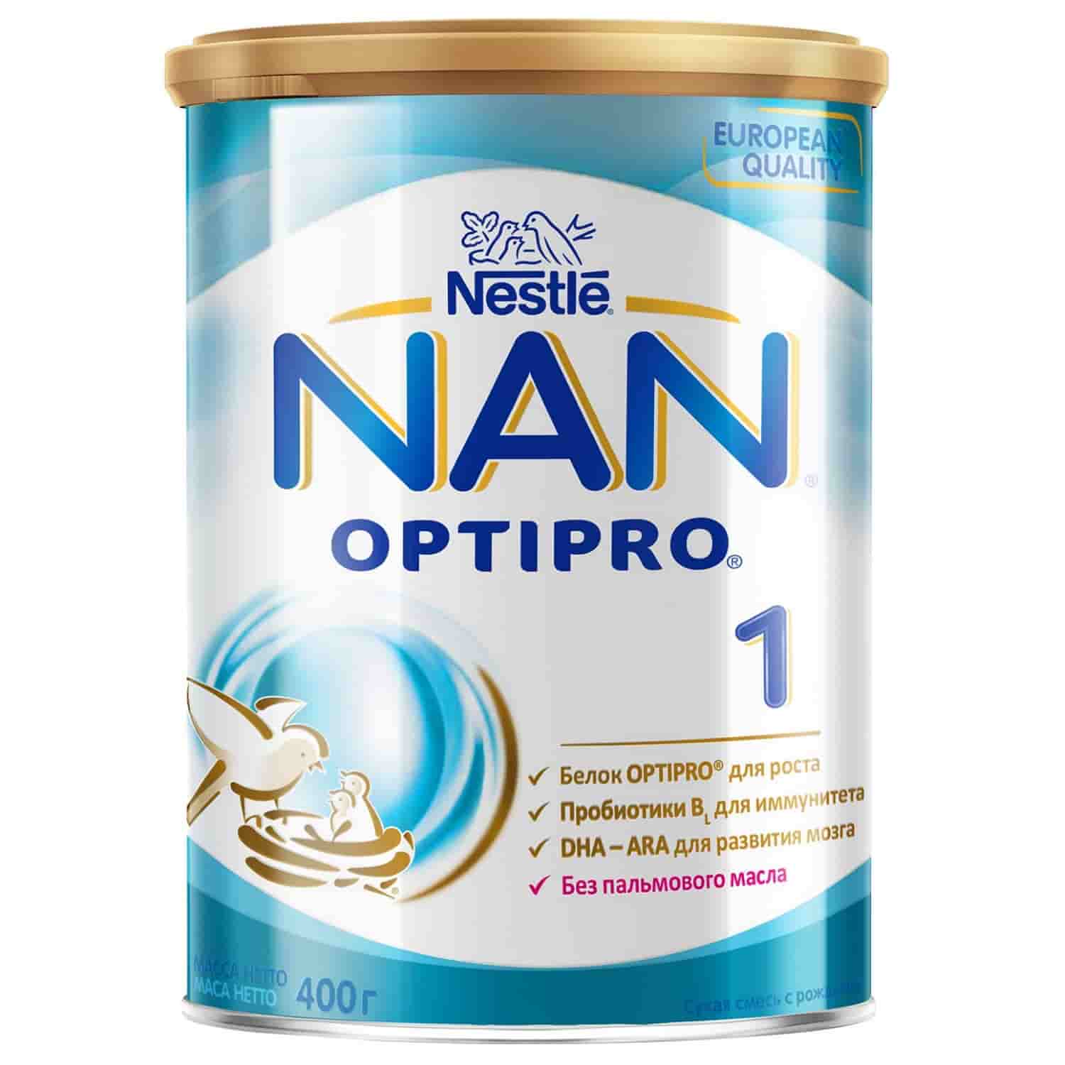 Молочная смесь Нан Optipro 1 0-6 месяцев, 400 г